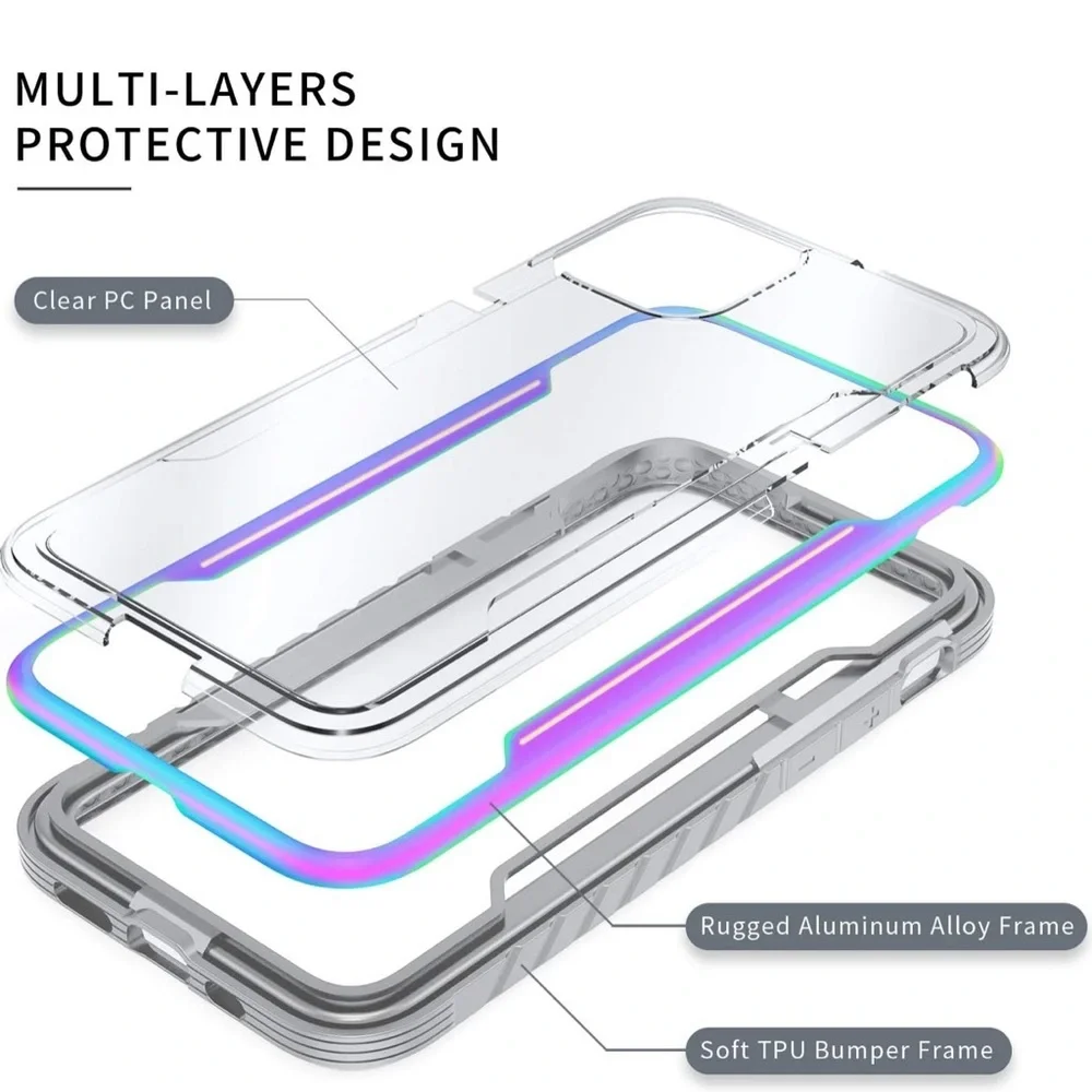 Military grade for iPhone/iPhone 12 Pro Case, Colorful